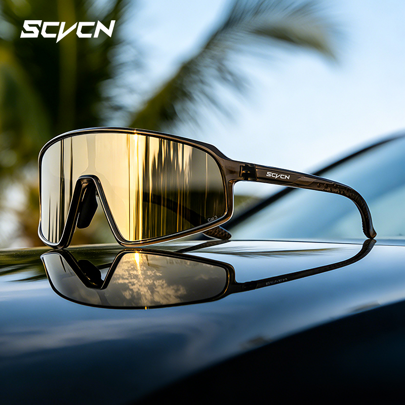 Mountain Biking Sunglasses - SCVCN 포토크로믹 사이클링 선글라스 남성용 UV400
