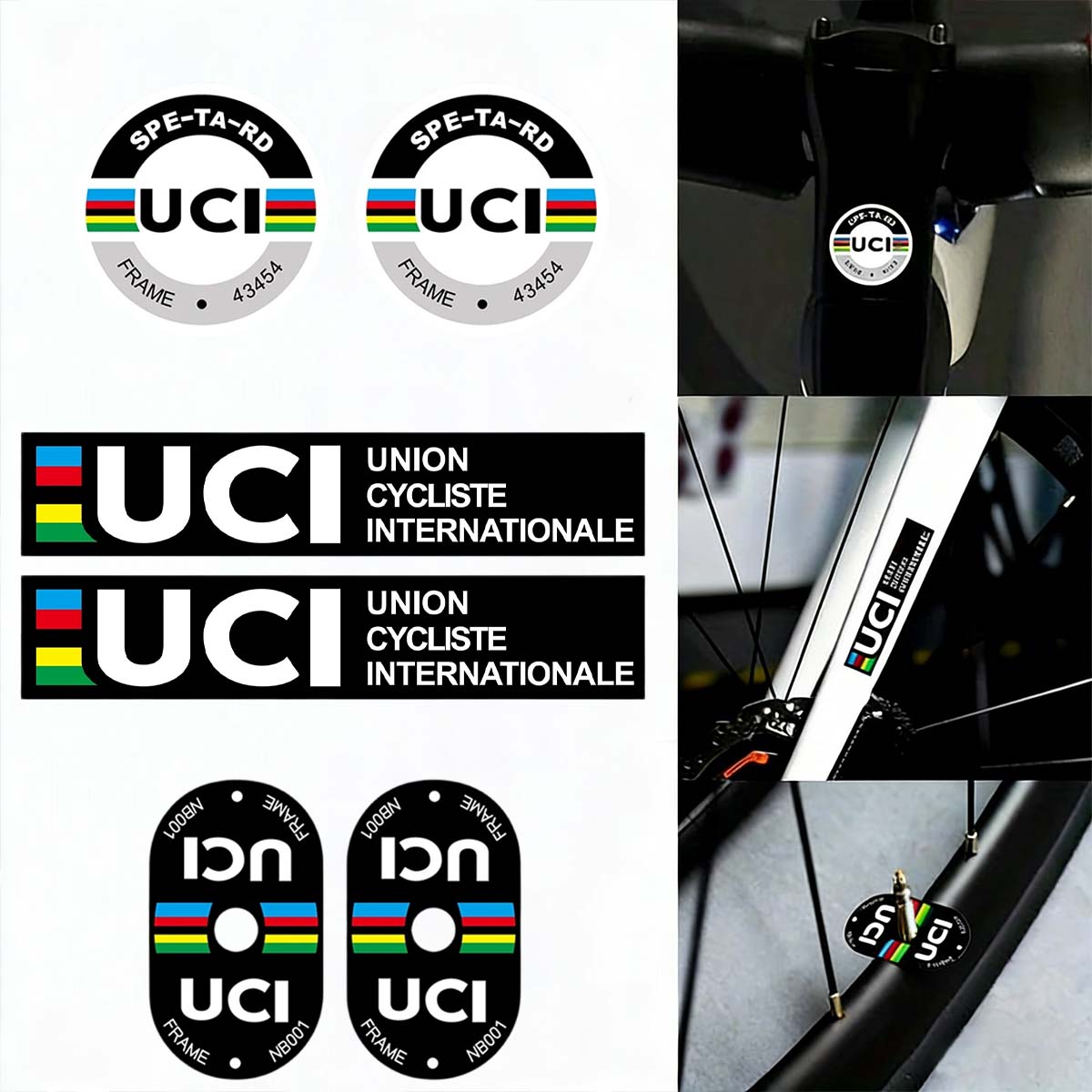 UCI 스타일 사이클링 데코 스티커 자전거 프레임 탑  - Mountain Biking Uci 리뷰 및 가격