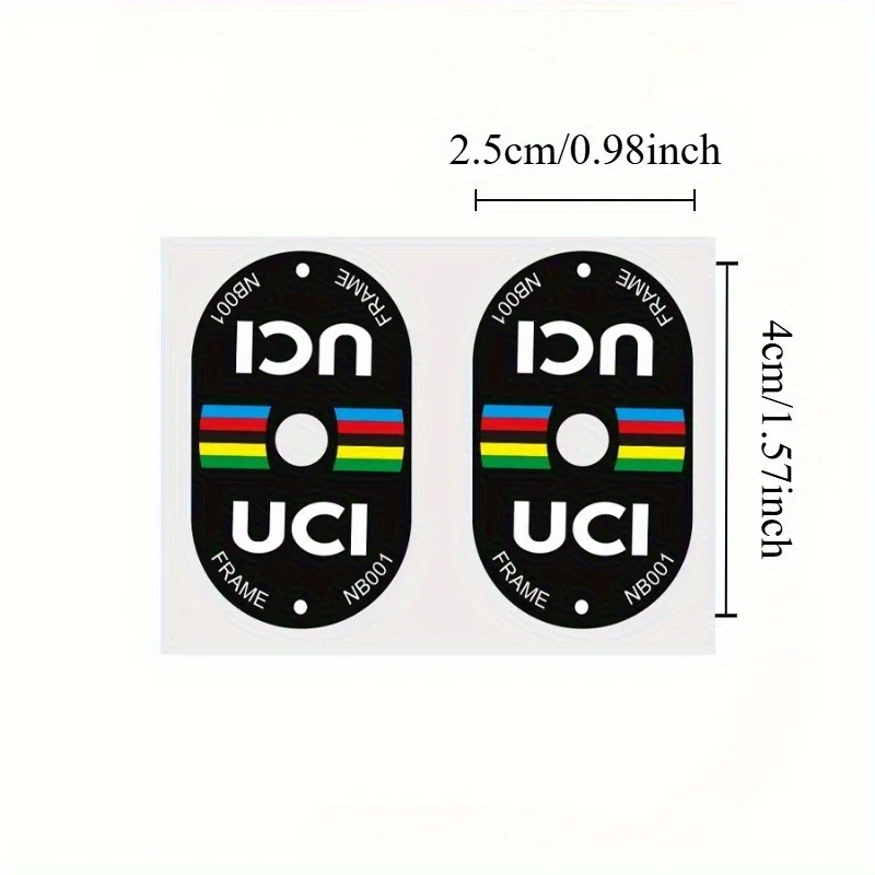 2Pcs UCI 인증 자전거 밸브 방수 PVC 스티커  - Mountain Biking Uci 리뷰 및 가격