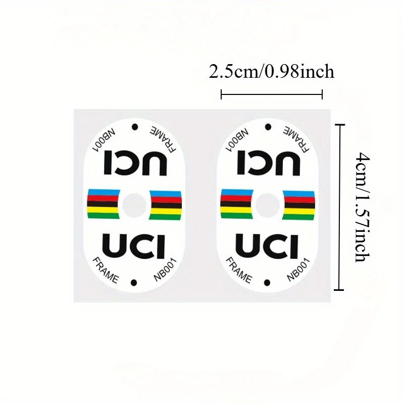 2Pcs UCI 인증 자전거 밸브 방수 PVC 스티커  - Mountain Biking Uci 리뷰 및 가격