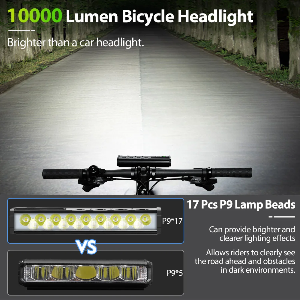 10000mAh 자전거 라이트 17 LED 전면 더블  - Mountain Biking Backpack 리뷰 및 가격